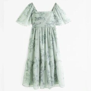 The A&F Emerson Angel Sleeve Midi Dress